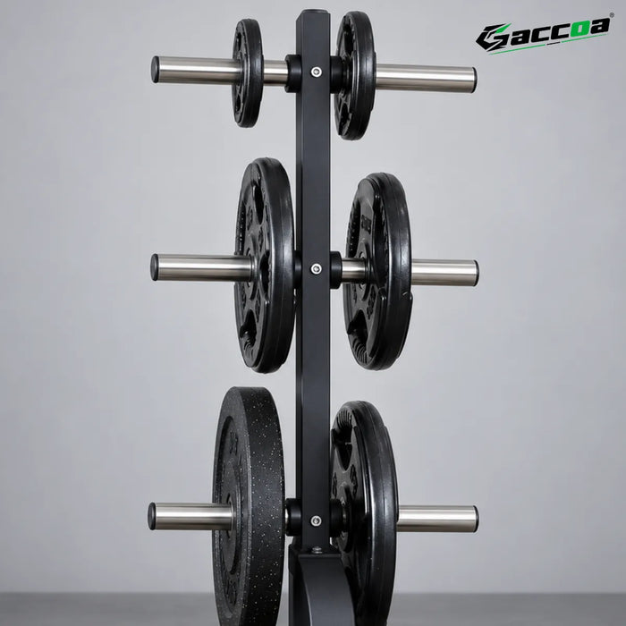 Rack Barras Discos Olímpicos Vertical Gimnasio Profesional