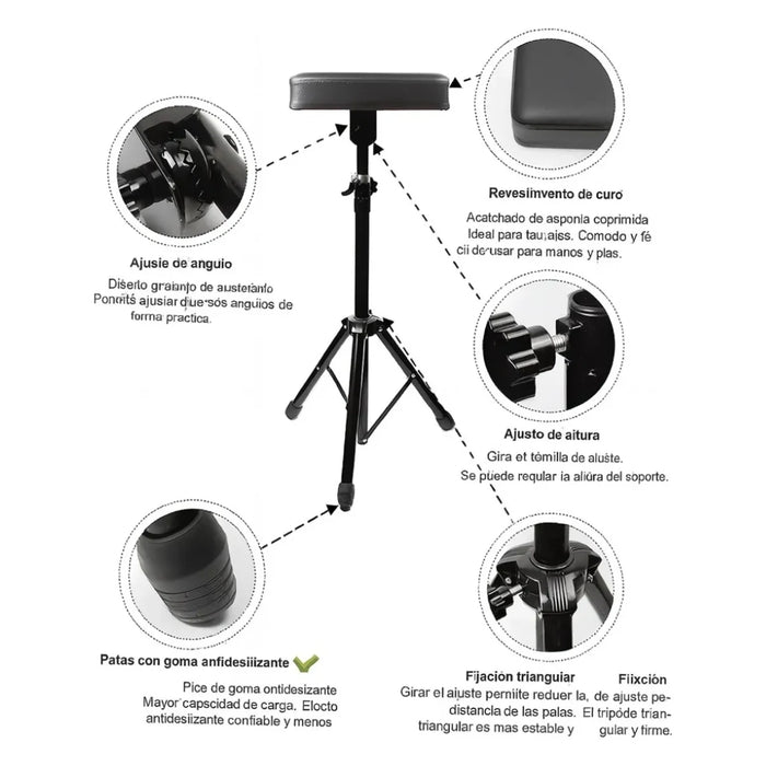 Soporte Reposabrazos De Tatuaje Apoyabrazos Profesional regulable