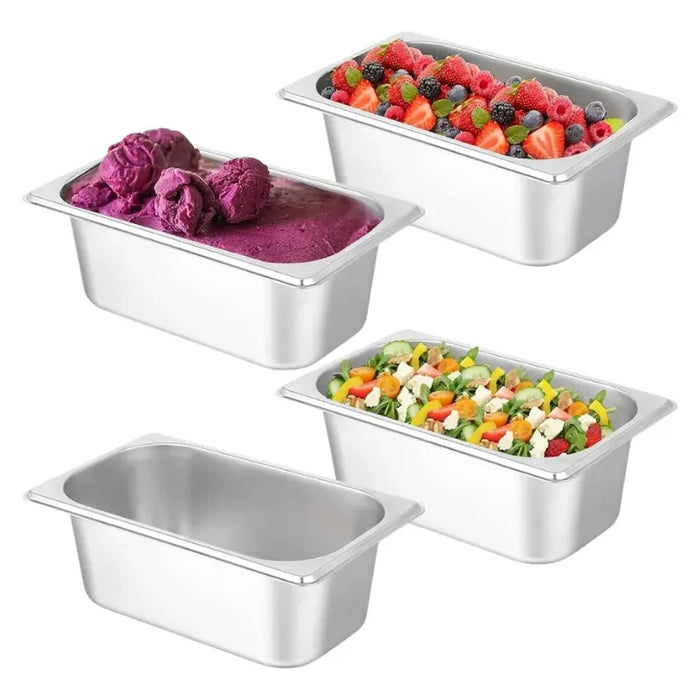 Bandeja Deposito Gastronomico Acero Inox Tapa 26,5x16,5x10cm