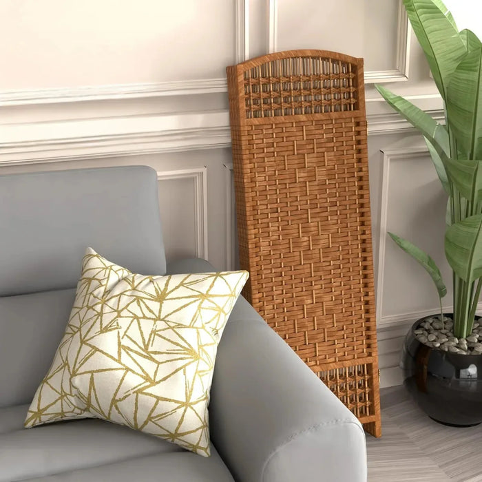 Biombo Separador  Decorativo De Ambientes Divisor Con 4 Paneles Plegable