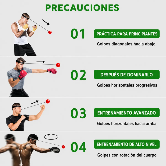 Pelotas Banda Cabeza Pelota Reflejos Entrenamiento De Boxeo