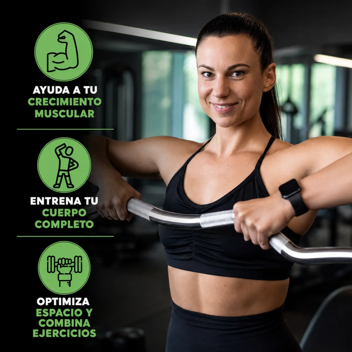 Barra Preolimpica Curl Z 4.2kg Fitness Gym Profesional 120cm