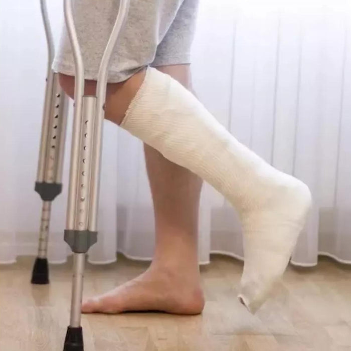 2 Baston Muletas Axilares De Aluminio Regulables Ortopedicas