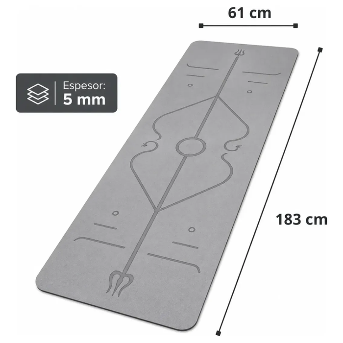 Mat Yoga Antideslizante Tapete Alfombra Ejercicio Pilate 5mm