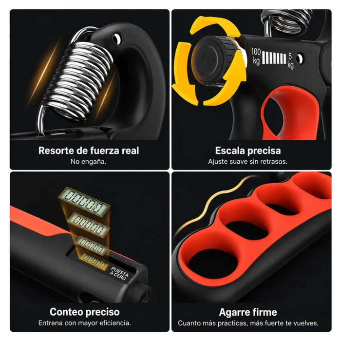Hand Grip Ejercitador De Manos Antebrazo Ajustable 5-100 Kg