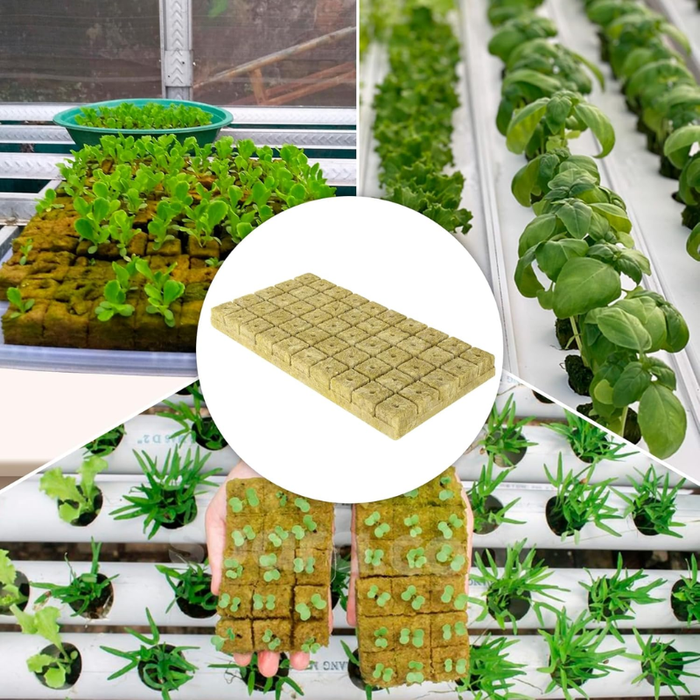 200 Bloques Cultivo Hidroponico Germinar Cubos De Hidroponia