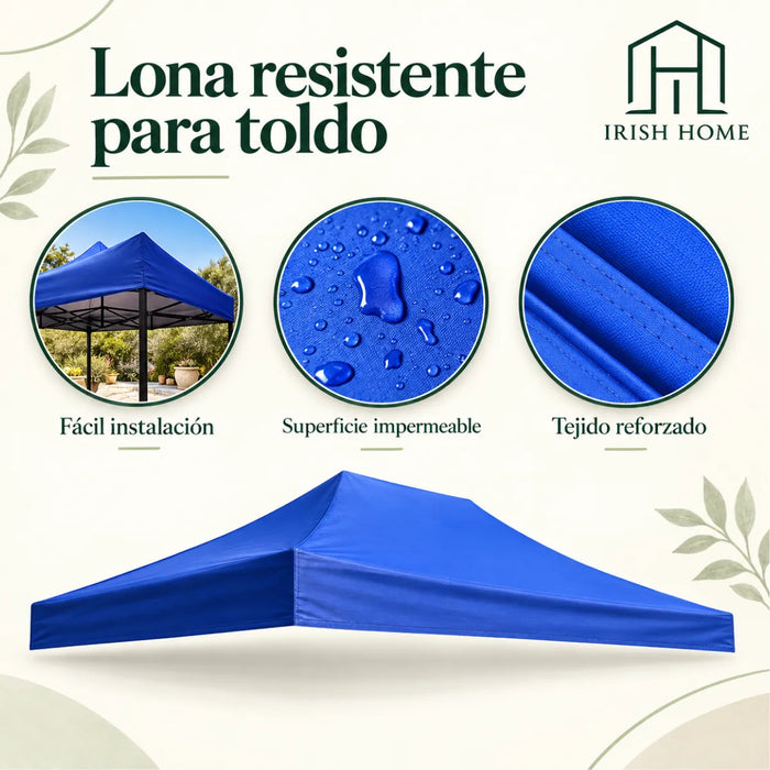 Lona Impermeable Carpa Repuesto Resistente Exterior 3x3 Mts