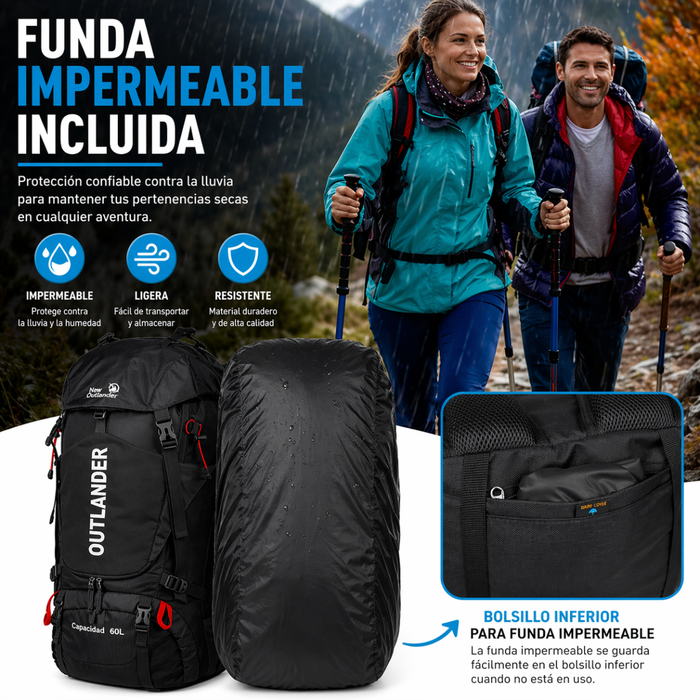Mochila De Trekking Senderismo Acampar Camping Outdoor 60lts