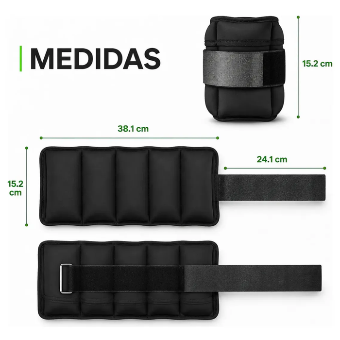 Par Pesas De Tobillo Fitness Gym Tobillera Peso 1.5kg / 3kg