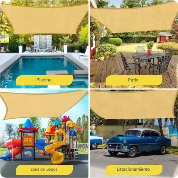 Toldo Vela Rectangular Toldos Grandes Toldo Impermeable 3x4