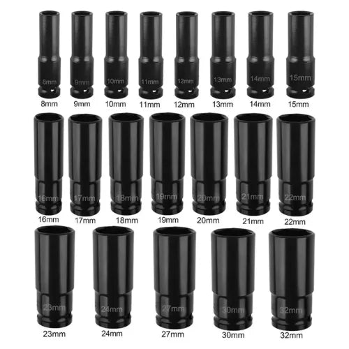 Kit Herramientas De 1/2 Llave Dados Impacto Mecanico 8-32mm