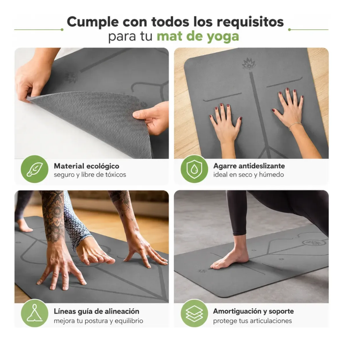 Mat Yoga Antideslizante Tapete Alfombra Ejercicio Pilate 5mm