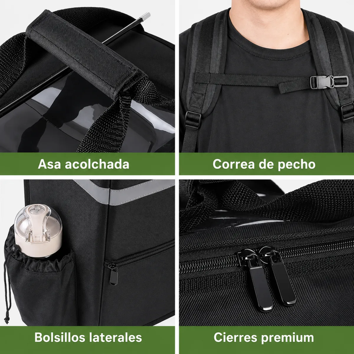 Bolso Termico Mochila Termica Delivery Expandible Repartidor