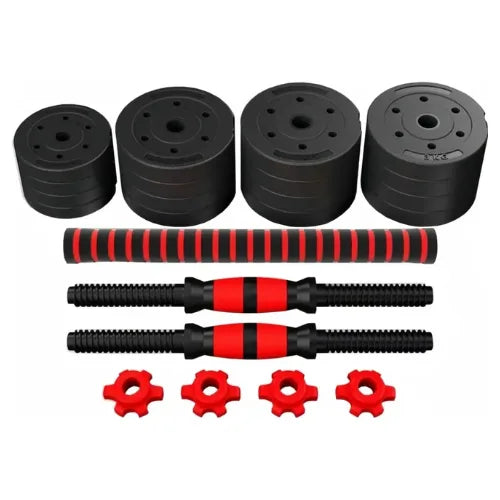 Mancuernas Barra Ajustables Pesas Discos Unible Fitness 30kg