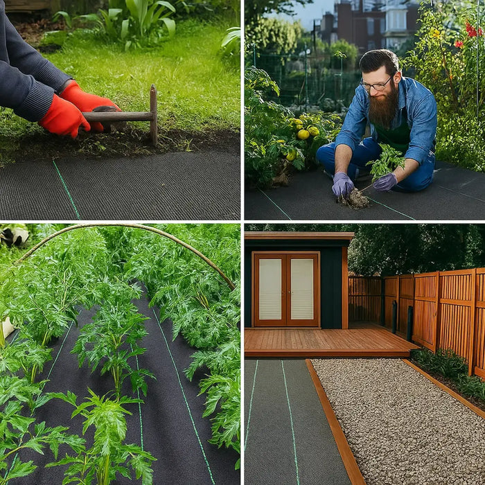 Malla Antimaleza 2x100mts Ground Cover Lona Antimaleza Negro