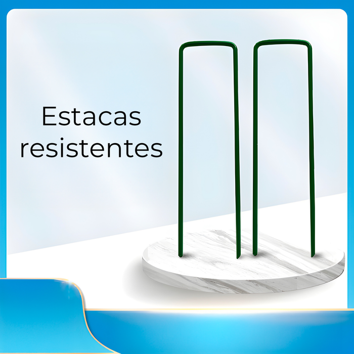 Kit 100 piezas Estacas De Césped Grapas Fijacion  Juntas Jardin