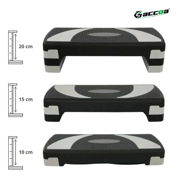 Step Aerobico Ajustable 3 Nivele Antideslizante Banco Fitnes