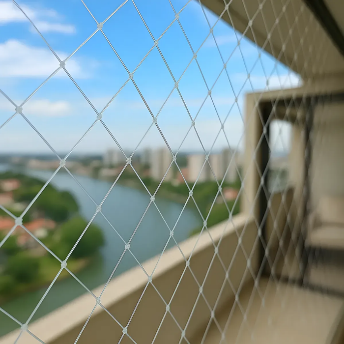 Malla para Balcón Protección Seguridad y Resistente Ventana 2x5mts