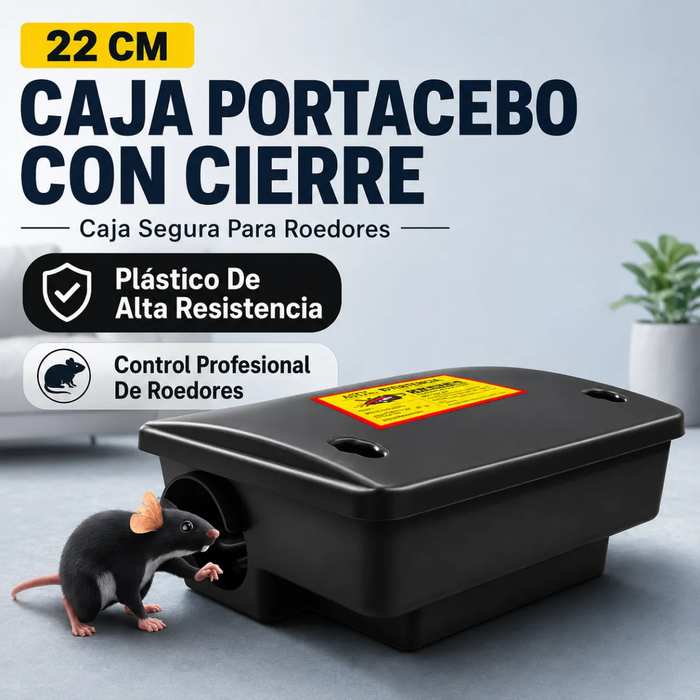 Caja De Almacenamiento Cebo Profesional Rata Llave Roedores