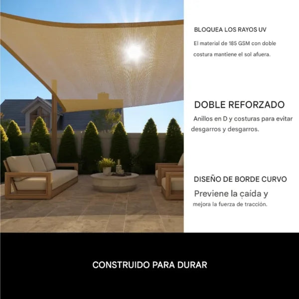 Toldo Vela Rectangular Toldos Grandes Toldo Impermeable 3x4