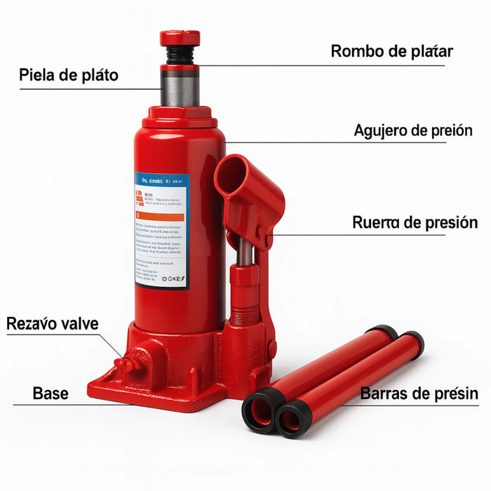 Gata Hidraulica 3 Toneladas Tipo Botella Gata 3 Toneladas