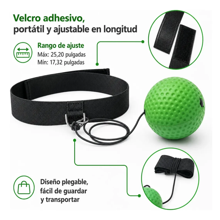 Pelotas Banda Cabeza Pelota Reflejos Entrenamiento De Boxeo