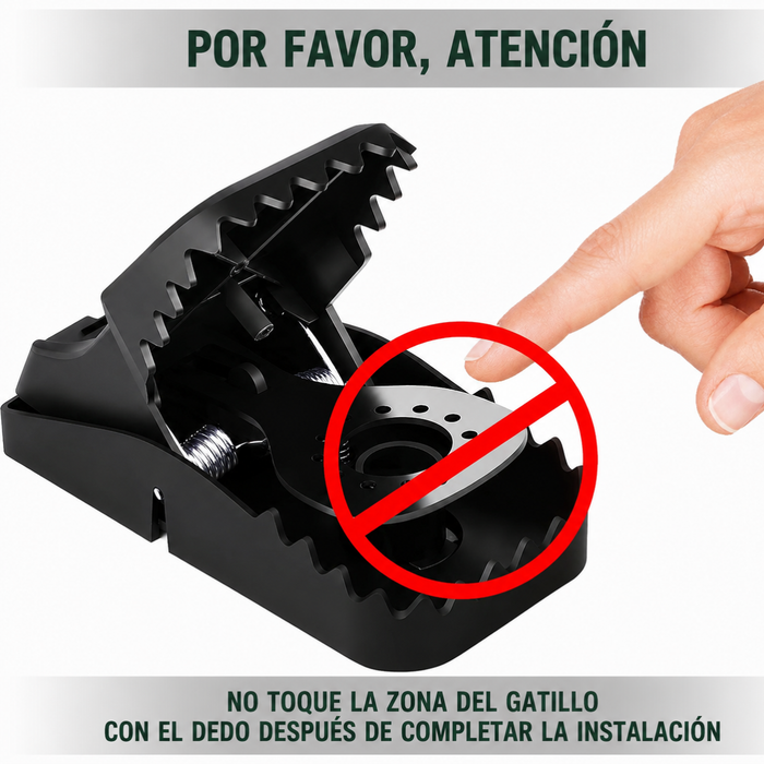 5 Trampa Mata Raton Desratizacion Repelente De Ratas Caiman