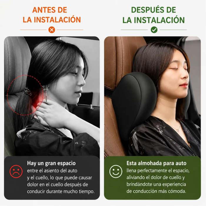 Cojin Corrector Espalda Lumbar Reposacabezas Asiento De Auto