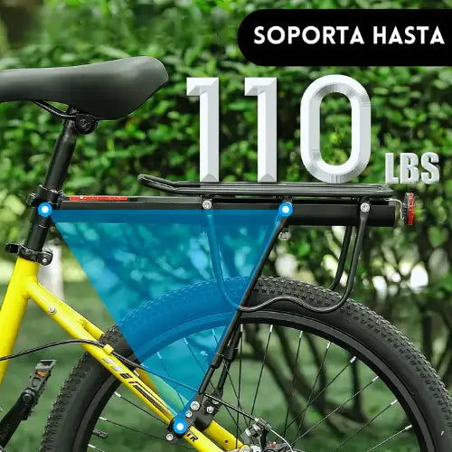 Parrilla Para Bicicleta Ajustable Con Reflector Hasta 60 Kg