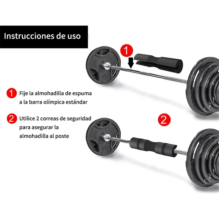 Almohadilla Barra Olimpica Y Preolimpica Gym Antideslizante