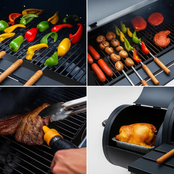 Parrillera Carbon Ahumador Parrilla Asador Portatil Asado