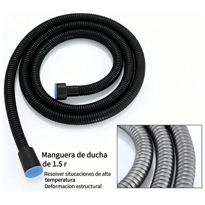 Ducha Columna Moderna Cabezal Monocomando Llave 4 Funciones