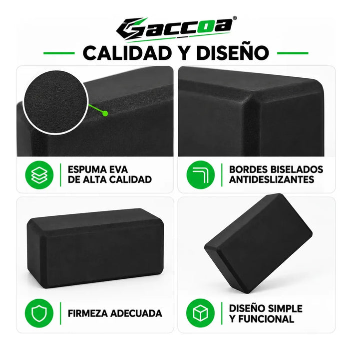 Ladrillo De Yoga Bloque Goma Eva Ejercicios Fitness Pilates