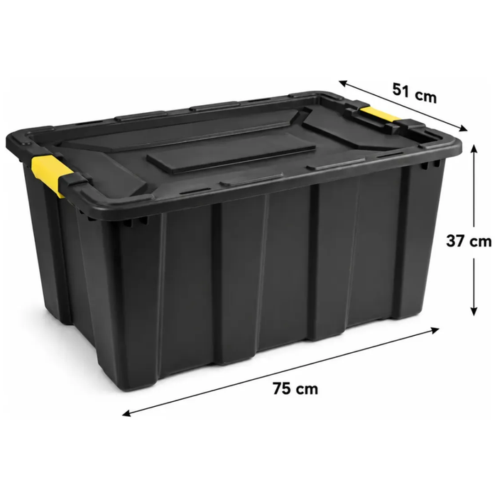 Caja Organizadora Herramientas Baul Apilable Abs 100 Litros