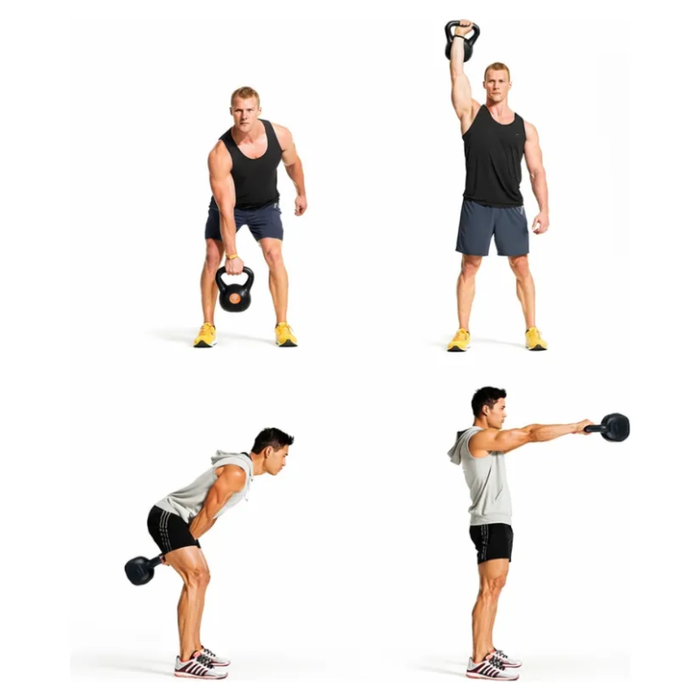 Pesa Kettlebell Rusa Entrenamiento Fitness Crossfit Gym Negro