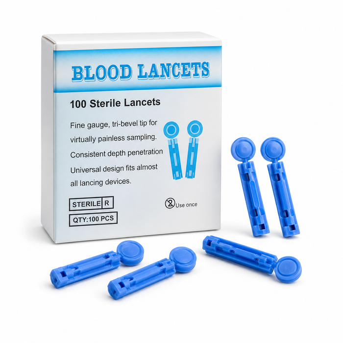 X100 Lancetas Esteril Glicemia Lancetas Insulina Universal