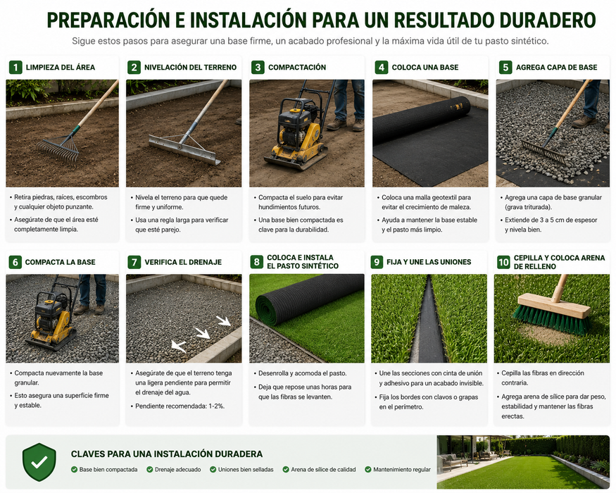 Pasto Sintetico Cesped Grama Rollo 20mm Pasto Realista