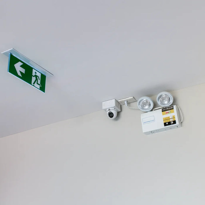 Lampara Emergencia Luz Led 2 Focos Recargable Automatica 220