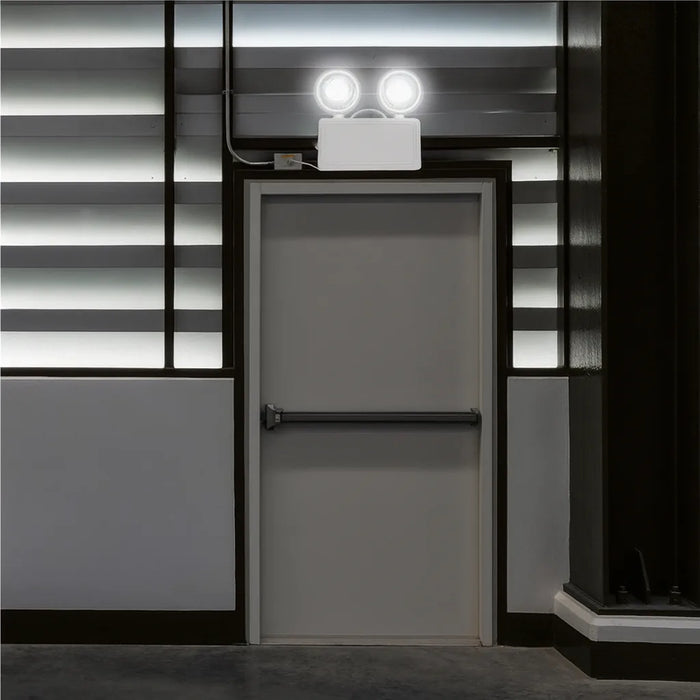 Lampara Emergencia Luz Led 2 Focos Recargable Automatica 220