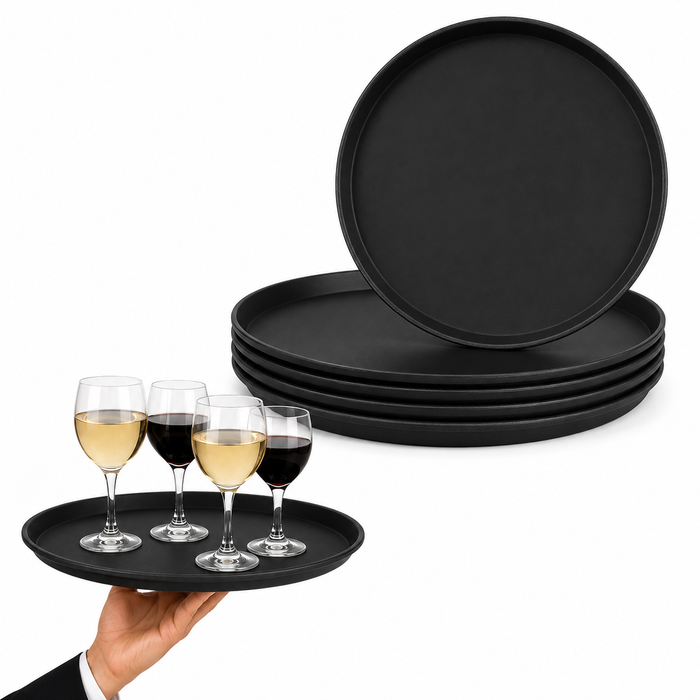 5 Bandeja de Autoservicio Para Garzón Redonda 45 Cm Restaurante