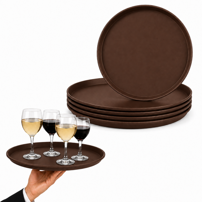 5 Bandeja de Autoservicio Para Garzón Redonda 45 Cm Restaurante