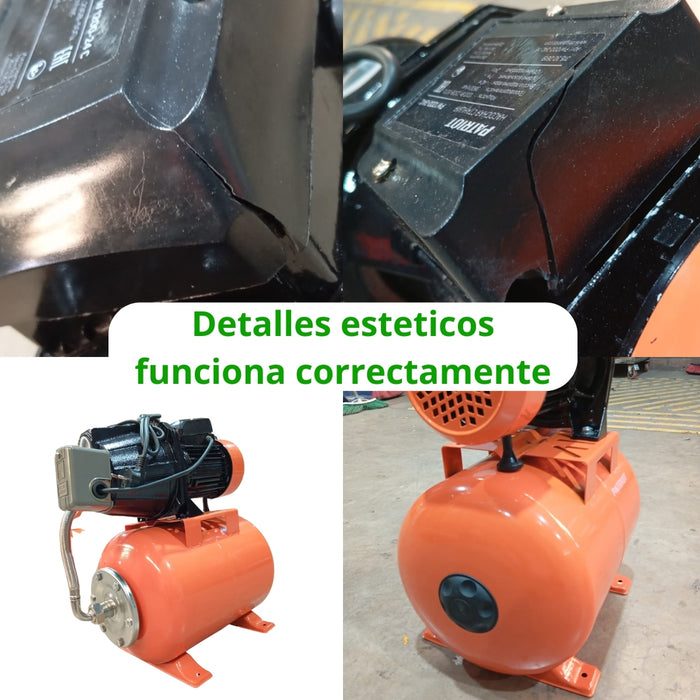 Bomba De Agua Hidropack 1200 W Kit Hidroneumatico 24L usados con detalles esteticos