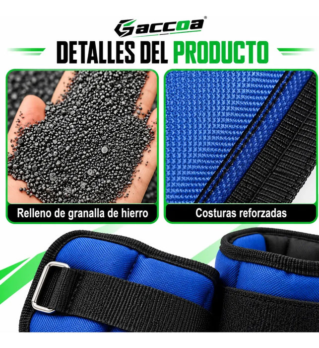 Par Pesas Tobillo Tobillera Fitnes Gym Muñecas