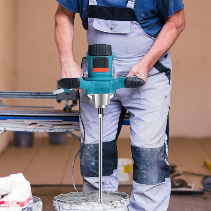 Mezclador Revolvedor Eléctrico Cemento Pintura Yeso 1200w