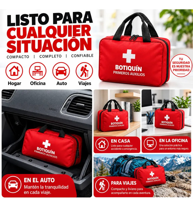 Botiquin Esteril Bolso Emergencia Primeros Auxilios 160 Pcs