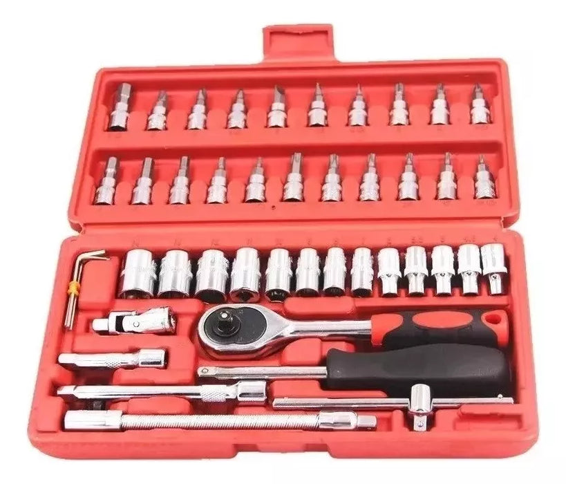 Set Herramientas Manuales Juego De Dados Herramientas 46pz