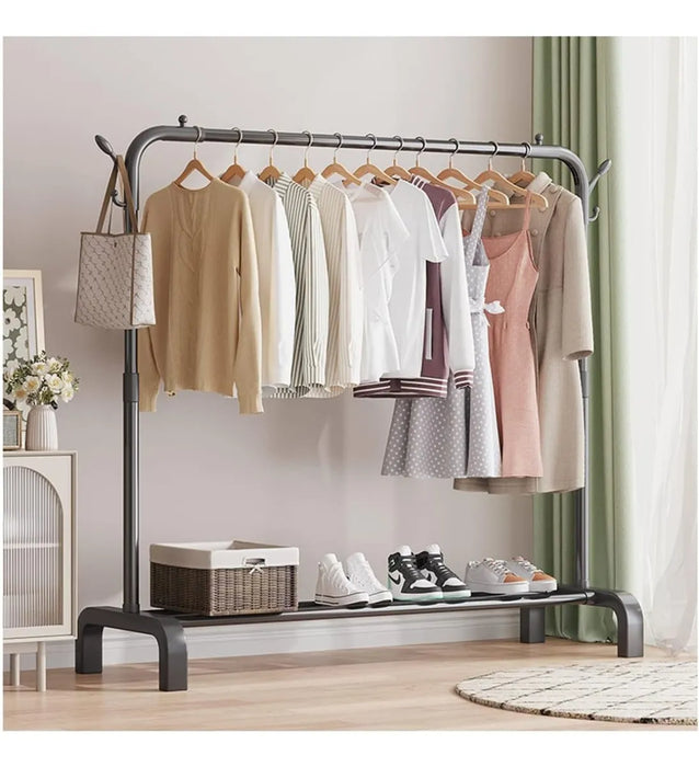 Perchero Exhibidor Movible Metalico Organizador Simple Ropa