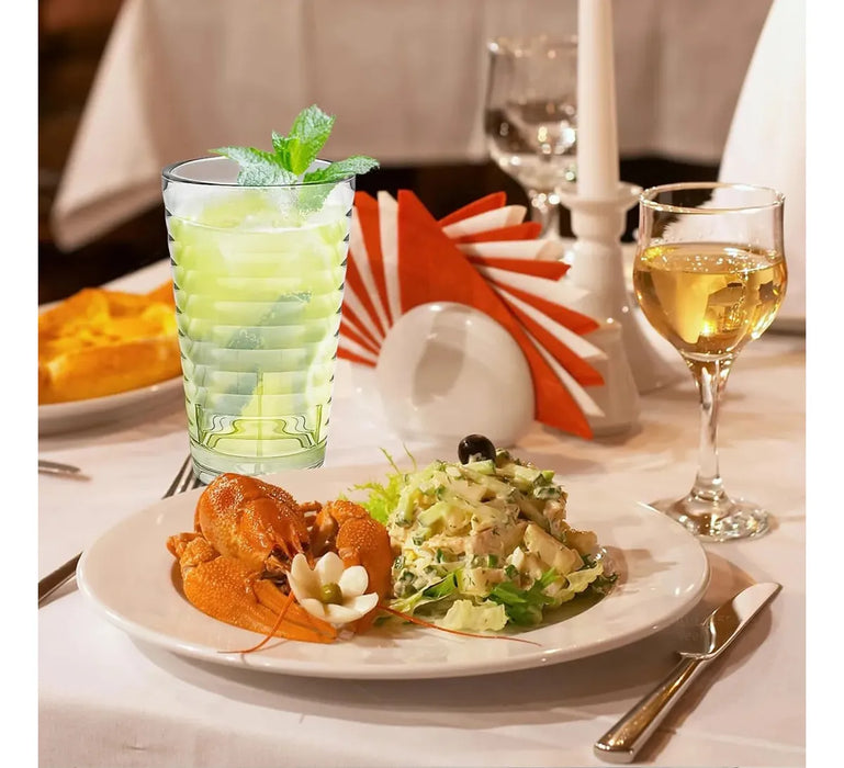 4 Vasos Reutilizable Acrilicos Vaso Plastico Cervecero 350ml