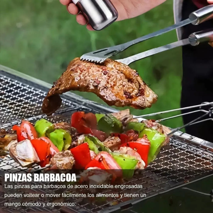 Kit Herramientas Asado Set Parrillero Asado Barbacoa 18 Pcs