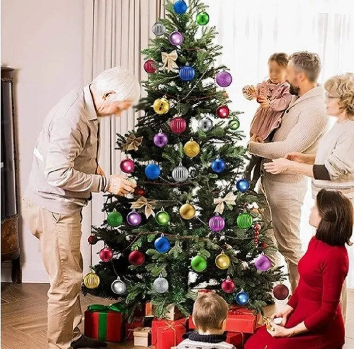 X12 Esferas Navideñas Decorativas Bambalinas Adornos Navidad